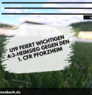 A-Junioren: U19 feiert wichtigen 4:3-Heimsieg gegen den 1. CFR Pforzheim